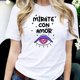 thumbnail image 3 of Playera Blusa De Mirate Con Amor Del Dia De La Mujer Color Blanco Talla Grande Marca Emil SaEs, 3 of 4