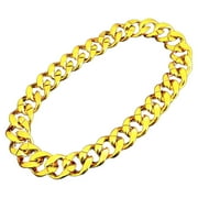 Travelwant Men's Chunky Necklace, Rapper Fake Gold Chain 90s Hip Hop Fake Gold Necklace Costume Accessory