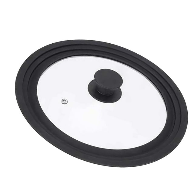 Naiovety Tapa Universal profesional práctica, tapas de vidrio transparente, impermeables, reutilizables con tapa de silicona resistente al calor Cocina y Comedor Naiovety HA037758-00
