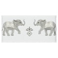 thumbnail image 4 of Authentic Hotel and Spa  Turkish Cotton Elephants Embroidered White 3-piece Towel Set, 4 of 5