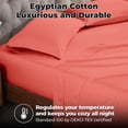 thumbnail image 3 of Superior Egyptian Cotton 300 Thread Count Pillowcases, Set of 2, Standard, Coral, 3 of 5