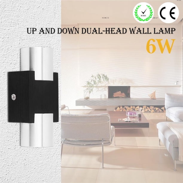 Bearachild Lámpara de pared LED COB roja para interiores de 6W, iluminación de aplique de cabezales para sala de estar, dormitorio, Bar, cafetería Iluminación y accesorios No.1 Bearachild HA024080-01