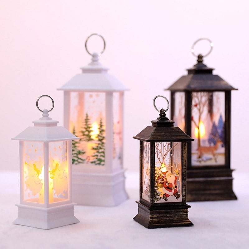 Christmas Candle Simulated Flame Light Oil Lamp to Create a Warm ...