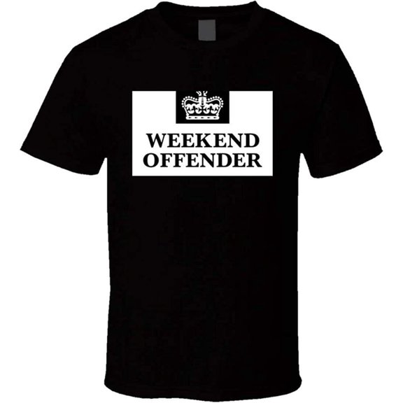 Weekend Offender Prison T Shirt Black