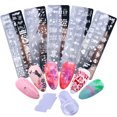thumbnail image 1 of 5PCS Nail Art Plate Stainless Steel Nail Stamping Plate with Stamper & Scraper, 1 of 9