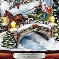 thumbnail image 3 of Bradford Exchange Thomas Kinkade Jingle Bells Illuminated Musical Christmas Snow, 3 of 4
