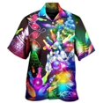 thumbnail image 3 of Blusa de manga corta de verano para playa, con estampado 3D, colorida, con botones de bolos, para hombre, camisa hawaiana, camisas de solapa de alta calidad para uso profesional, 3 of 5