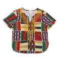 thumbnail image 3 of Tiijoy Girls Africa Dashiki T-Shirt Ethnic Style V Neck Short Sleeve T Shirt, Sizes 1-6, 3 of 8
