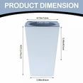 thumbnail image 3 of ACDANC 2026 New Tall Planters Set of 2, Outdoor Indoor Planter Pots, Self Watering Planters, Modern Flower Pot Containers, Tall Square Planter Box, Plastic Pots for Decorative Flower Tree Plant, 3 of 5