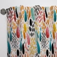 thumbnail image 3 of Designart "Cheetah Rainbow Deluge" Polka Dots Curtain Panels, 3 of 6