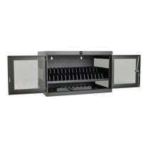 Eaton Tripp Lite Series 16-Port AC Charging Storage Station w/ Cart Options Chromebook Laptop Tablet - Cart - for 16 notebooks - steel - black - wall-mountable, desktop, counter, floor stand mountable