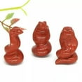 thumbnail image 4 of CUITING Statue de Serpent Reiki Miniature Sculptée en Cristal de Quartz Naturel - Quartz Rose, 4 of 6