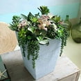 thumbnail image 5 of The HC Companies Avino 16-Inch Square Resin Planter Pot, Oxidized Black (2 Pack), 5 of 5