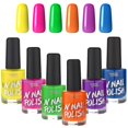 thumbnail image 1 of Esmalte de uñas UV Blacklight Glow Splash & Derrames, 13 ml, 6 colores, 1 of 8