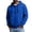 Royal Blue, variant on Unisex Leisure Sports Hooded Hoodie Jacket with Pockets - Black L