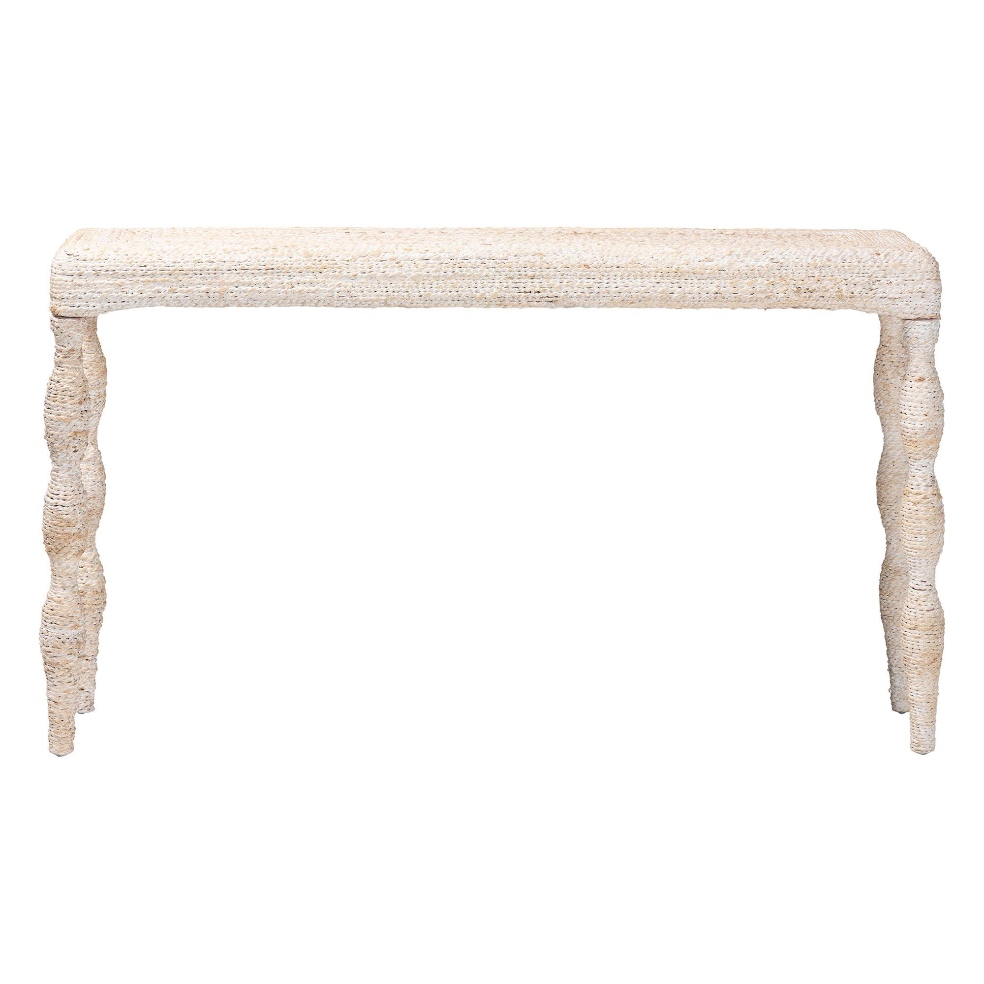 bali & pari Lejane Cottage Console Table, White Wash