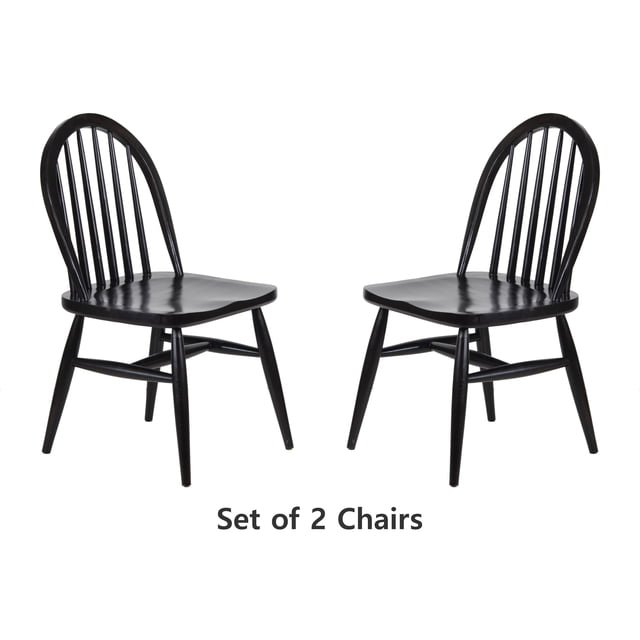Ensemble de 2 Chaises en Bois Massif