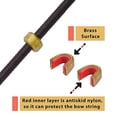 KESHES Corde Dacron B-55 Arc Recourbé - Remplacement 12-16 Brins 44" à 68" - Boucles Sans Fin