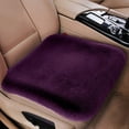 thumbnail image 3 of YIMWNYI Winter Plush Car Seat Cushion, Faux Rabbit Fur Warm Seat Cover, Thickened Single Seat Pad for Winter, Universal Fit, Non-Slip, with Fixed Buckles, 3 of 6