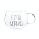 thumbnail image 2 of Tazas Gigantes de Premium Tazas de Boca a Prueba de Calor Alto Borosilicato con Asa para Latte Caliente Y Frío Cristalería Vaso Macarena taza de café con leche, 2 of 7