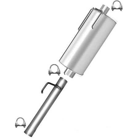 Exhaust Kit Pipe & Muffler Compatible for 2002-2005 Dodge Ram 1500 3.7L/4.7L & 2002-2003 Ram 1500 5.9L - Direct Fit