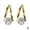 Rhodium Plated, variant on Magnetherapy Germanium-Earrings for Women Gift E9A4
