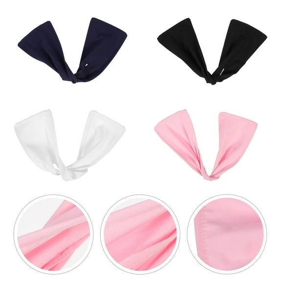 CTIRCHIU Sports Hair Bun Makers Navy Blue Cloth 4Pcs