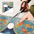 thumbnail image 6 of Yayeee Faucet Mat for Kitchen Sink 30" Diatomite Long Splash Guard Pad, Art Goldfish, 6 of 7