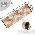 thumbnail image 3 of Warm Brown and White Marble Runner Area Rug 2x6 Soft Non-Slip Washable Bedside Carpet for Hallway Bedroom Living Room Home Decor, 3 of 8