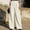 Beige women wide leg cargo pants a1, variant on Cagogo Women's Wide Leg High Waisted Cargo Pants with Pockets Casual Solid Loose Long Trousers for Workout Travel Beach Hiking Summer Fashion Streetwear, Army Green S