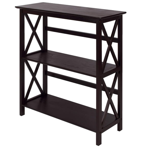Estantería casual Home, diseño contemporáneo en forma de X, 34 cm