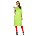 thumbnail image 3 of Phagun Kurta Bollywood Indienne de Designer pour Femmes Tunique Ethnique Kurti Robe en Rayonne, 3 of 5