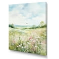 thumbnail image 2 of Designart "Serene Minimalist Meadow Scenery I" Meadow Canvas Art Print, 2 of 7