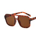 thumbnail image 1 of Gafas De Sol cuadradas a la moda para mujer, anteojos De Sol femeninos con montura Vintage, doble haz, gradiente del océano, De diseñador Retro, para exteriores Fivean unisex, 1 of 2