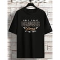 thumbnail image 1 of Men's 100% Cotton Bear Graphic Print T-shirt, Short Sleeve Crew Neck Tee, Men's Clothing For Summer Outdoor, 1 of 6