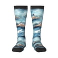 thumbnail image 1 of Fotbe Sea Marine And Lighthouse Calcetas Divertidas Estampadas para Hombre y Mujer, Calcetas de Algodón hasta la Rodilla para Caminar, Correr, Enfermería y Embarazo, 1 of 6