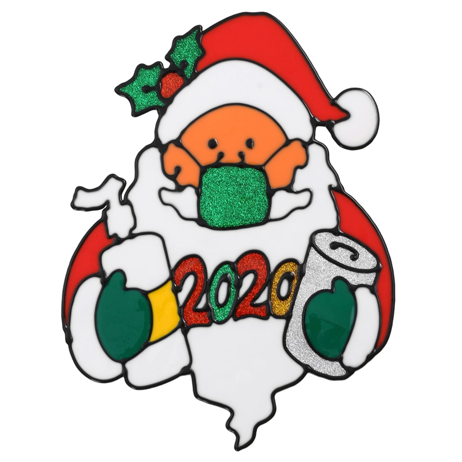 YUEHAO Wall stickers Christmas Decoration Window Cling Glueless Wall