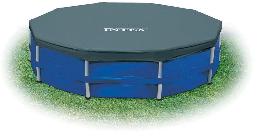Metal Frame Above Ground POOL COVER 1 Pack Blue Intex 28031E N/AA 12 ft 