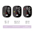 thumbnail image 2 of Monitor de presión arterial automático con pantalla grande y voz en español, brazalete superior, color negro, sin baterías incluidas, ideal para uso doméstico., 2 of 6