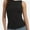 Black, variant on Women's Ribbed Sleeveless Crew Neck Summer Top Casual Basic Strap Tank Top
