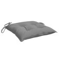 thumbnail image 1 of Juego de 4 cojines para sillas de exterior VidaXL, tela Oxford gris, 1 of 7