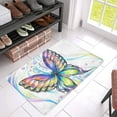 thumbnail image 3 of MKHERT Psychedelic Colorful Butterfly with Small Hearts Doormat Rug Home Decor Floor Mat Bath Mat 30x18 inch, 3 of 3
