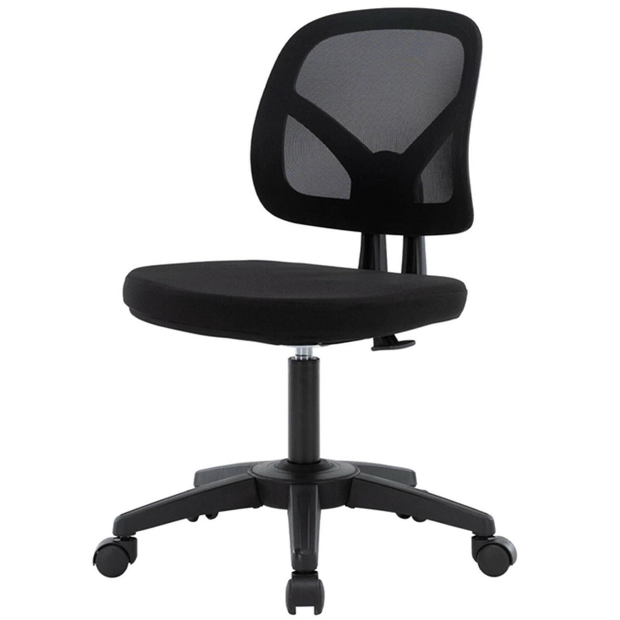 Low Back Home Office Task Chair Adjustable Height Armless Computer Desk Chair with Swivel Casters