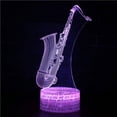 thumbnail image 1 of Dvkptbk Night Light Musical Instrument Night Light Led Colorful 16-Color Remote Control Desk Lamp Valentines Day Decor, 1 of 2