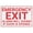 Warning Sign 1, variant on Emergency Exit Do Not Block Sign 8"x12", UV Ink Printed Aluminum Outdoor Sign, Durable Wall Decor for House Business Fire Safety Area, Indoor Use