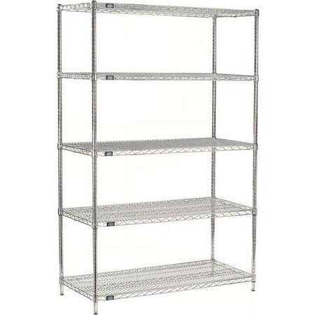 

Nexel ESD Wire Shelving Starter - 5 Tier - 60 W x 18 D x 74 H