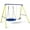 Multicolor, variant on CASEMIOL Swing Set for Outside, 440lbs Swing Set with Saucer and Belt, 3-8 Kids Outdoor Playset for Backyard, Playground, Blue&Yellow