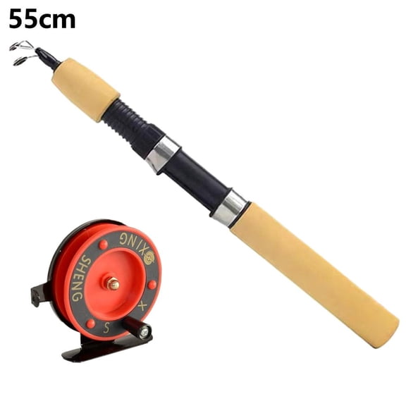 0.55m 0.75m fishing tackle carbon mini winter ice fishing rod&