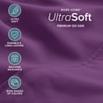 thumbnail image 4 of Bare Home Luxury Bed Sheet Set - Premium 1800 Collection - 4 Piece - Twin-XL, Plum, 4 of 9