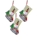 thumbnail image 3 of Bas de Noël, 3pcs/set Bas de Noël Chaussettes Décoration de Noël Pendentif Réponse Rapide, 3 of 14